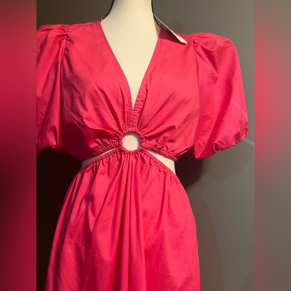 DELUC WOMEN'S COTTON PISARRO
DRESS in FUCHSIA. Size S. NWT - Picture 2 of 16
